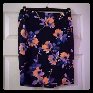 Limited Floral Print Size 2 Pencil Skirt